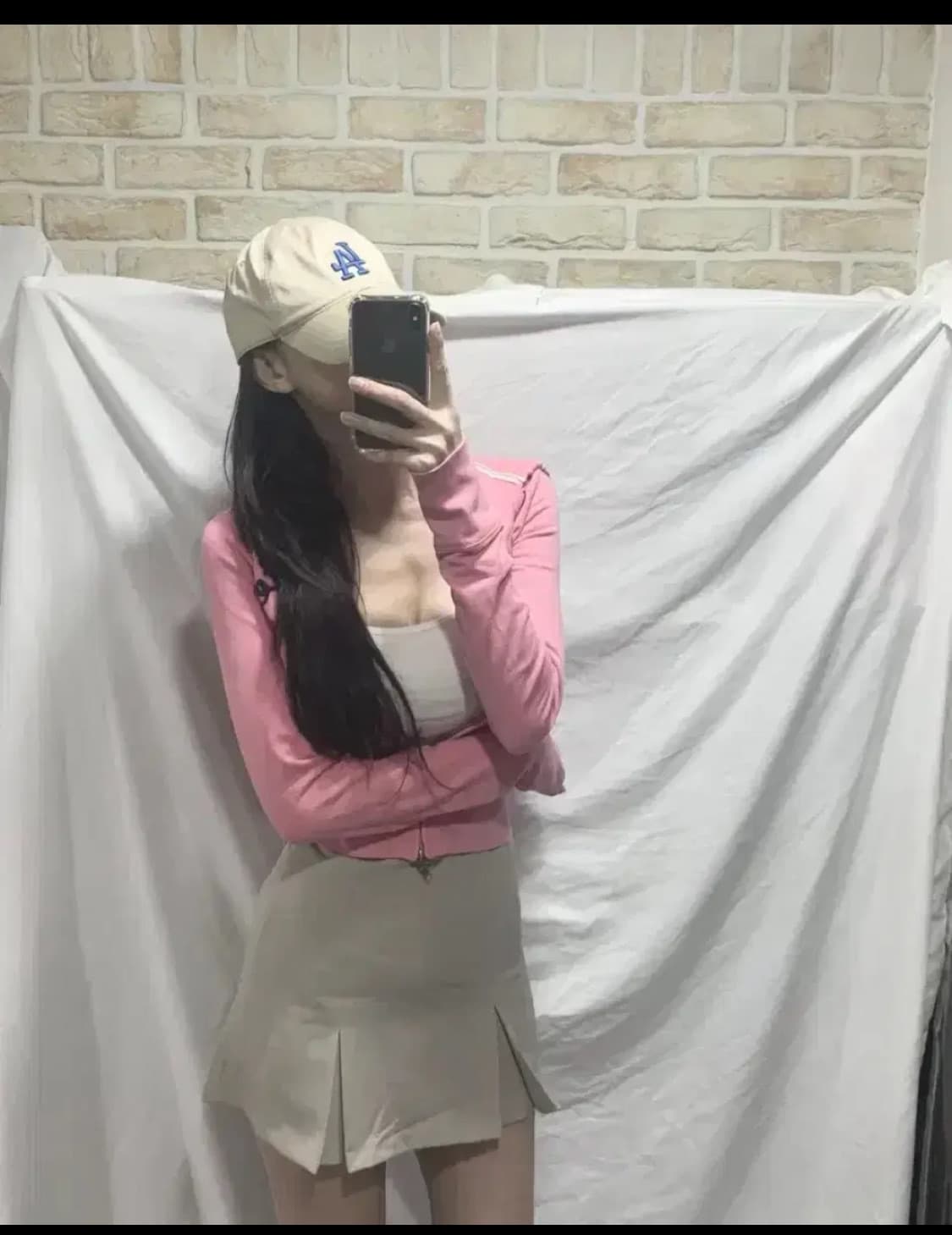 홀리스터 후드집업,S,핑크 상품이미지4