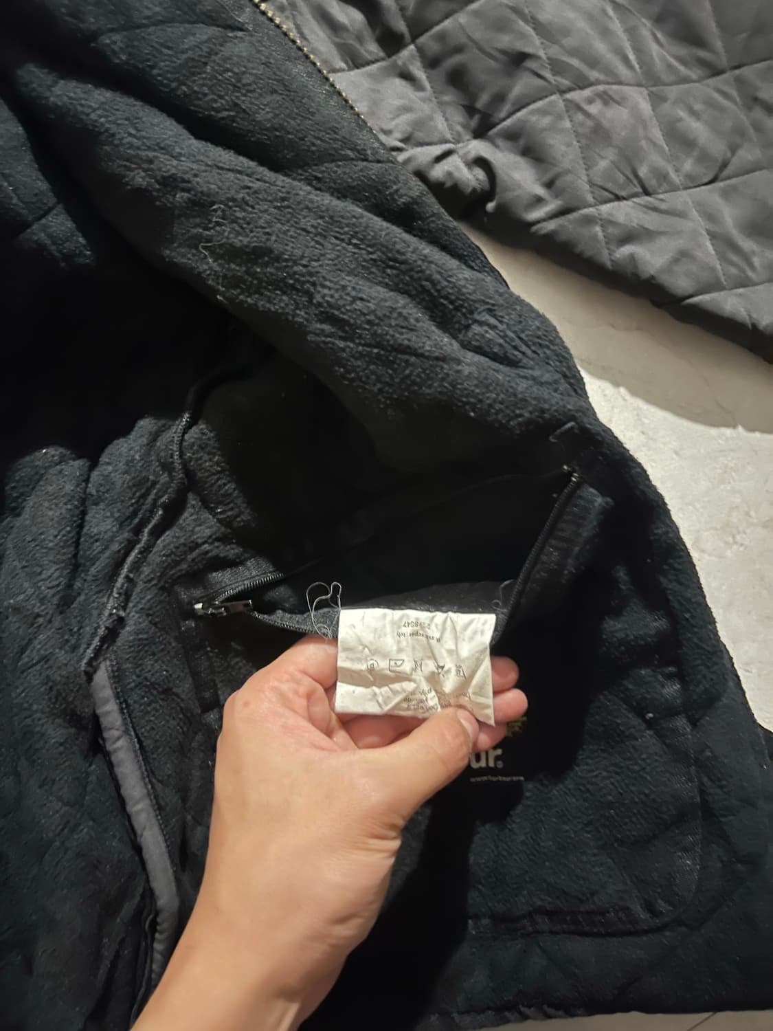 바버 왁스드 퀼팅 자켓 xl 상품이미지6