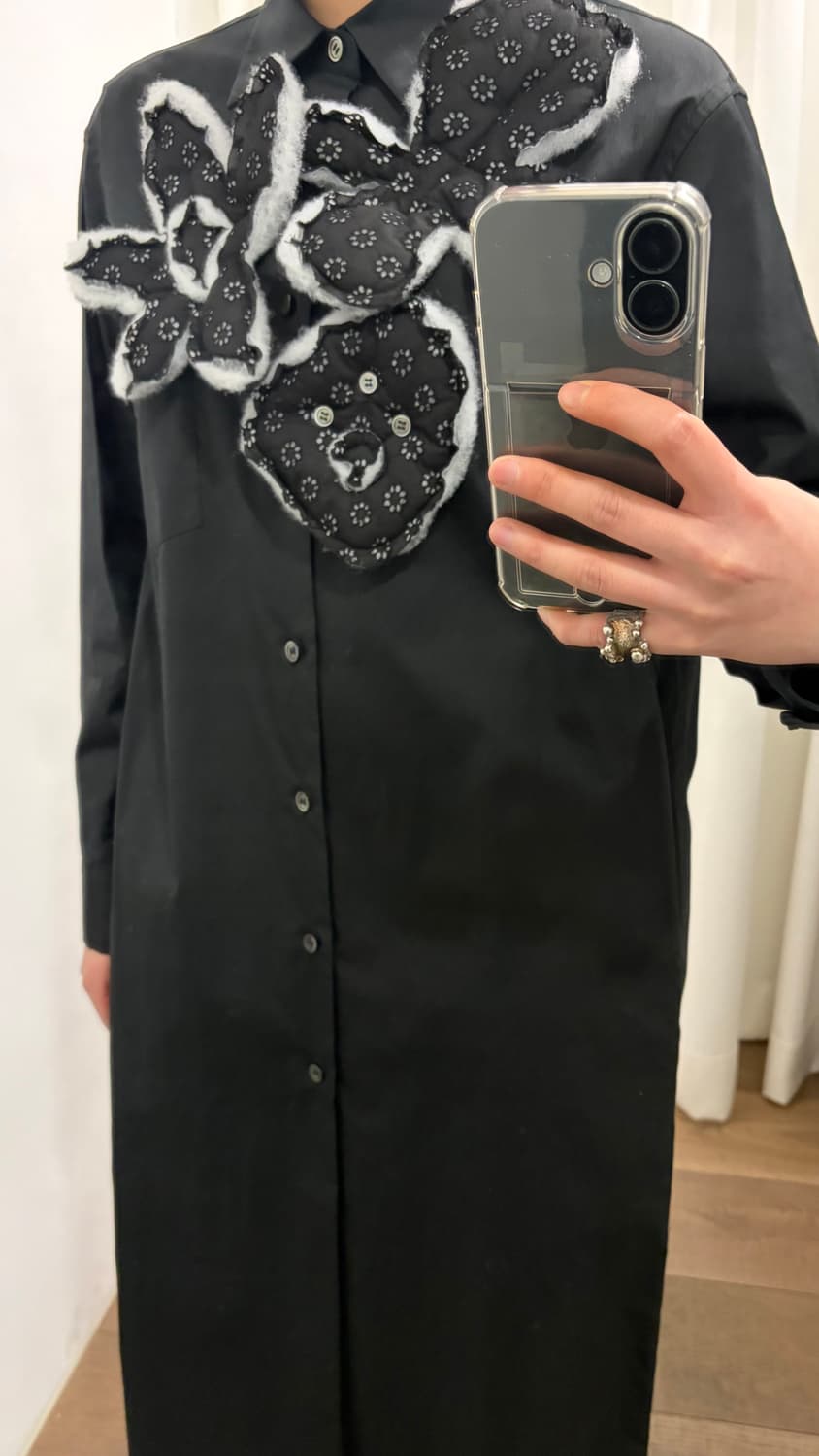 Quilting Flower Motif One Piece 상품이미지3