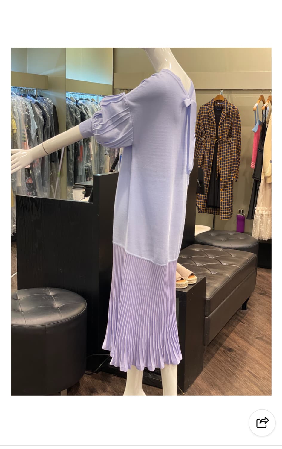 한섬 오즈세컨 435000원 플리츠블록 드레스  상품이미지6