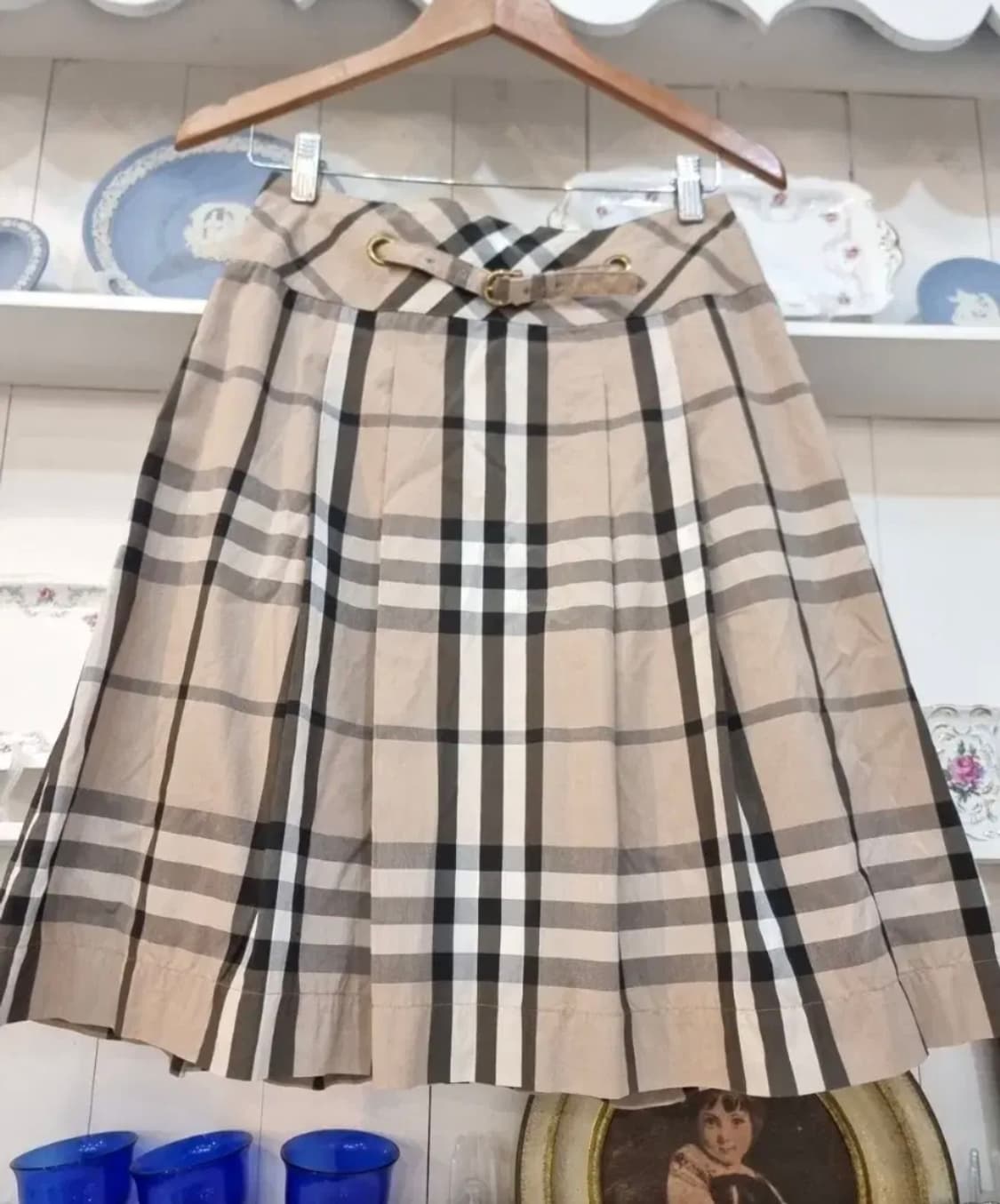 버버리 런던(BURBERRY LONDON) 체크 플리츠 스커트 상품이미지3