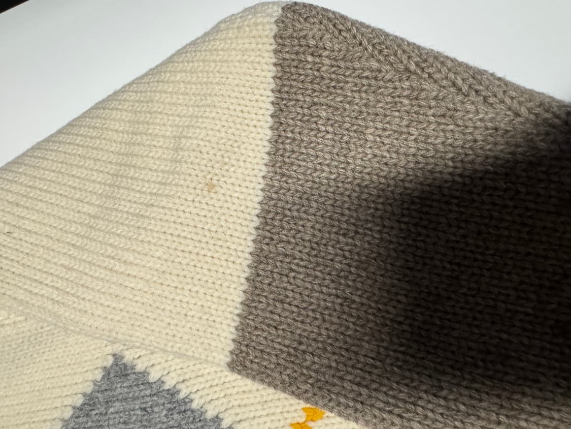 여성 스튜디오톰보이 오버핏 아가일 니트 가디건 F 상품이미지6