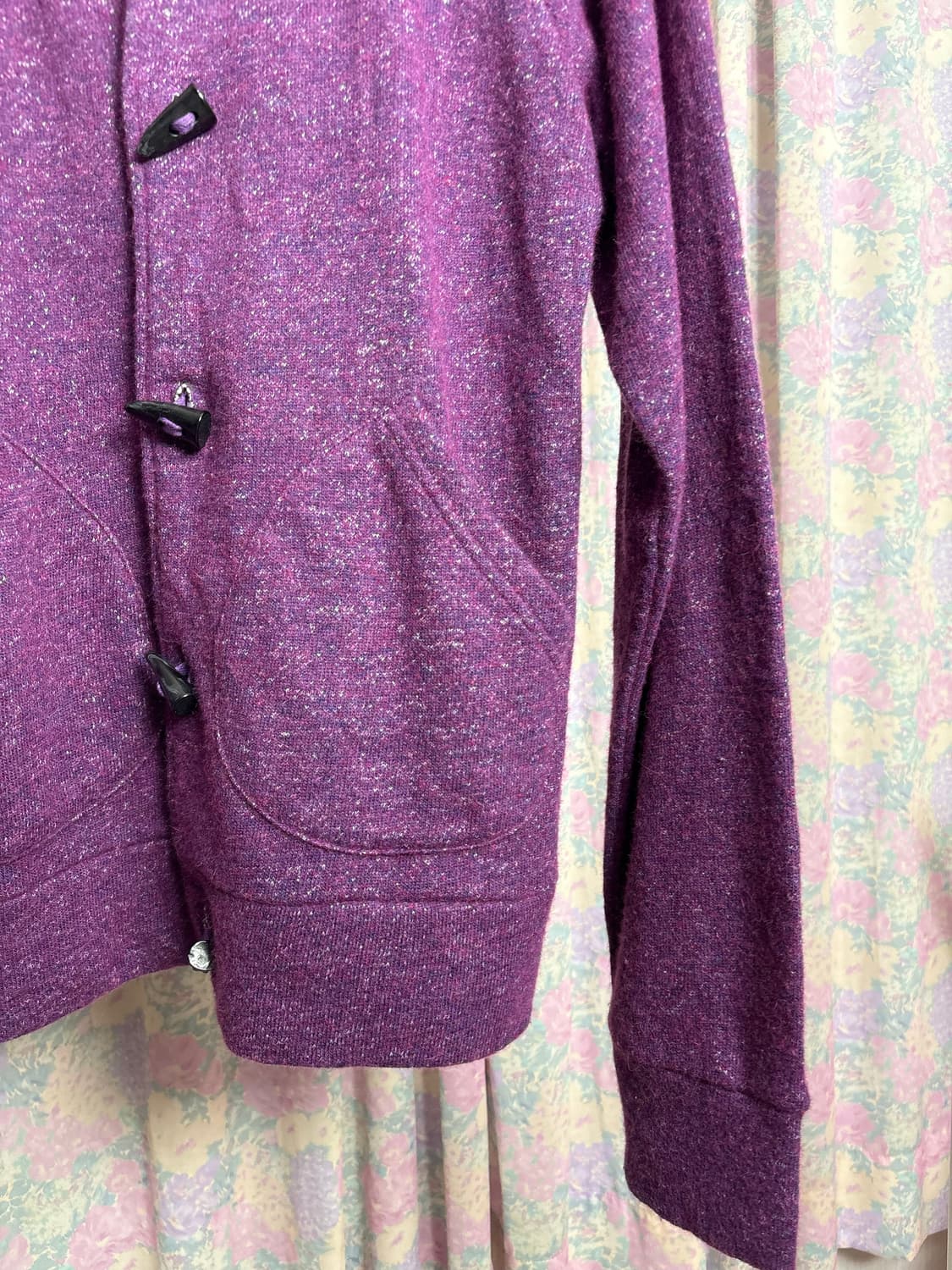 퍼플 떡볶이 단추 가디건 상품이미지7