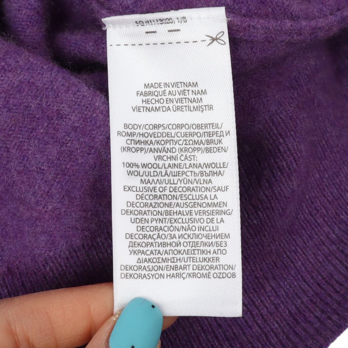 폴로 랄프로렌 신형 QR 퍼플 울 라운드 니트 상품이미지9