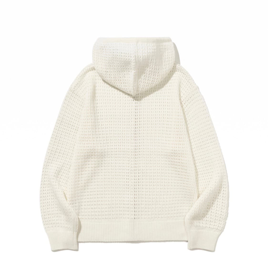 베이스모먼트 크로쉐 후드집업 아이보리 상품이미지2