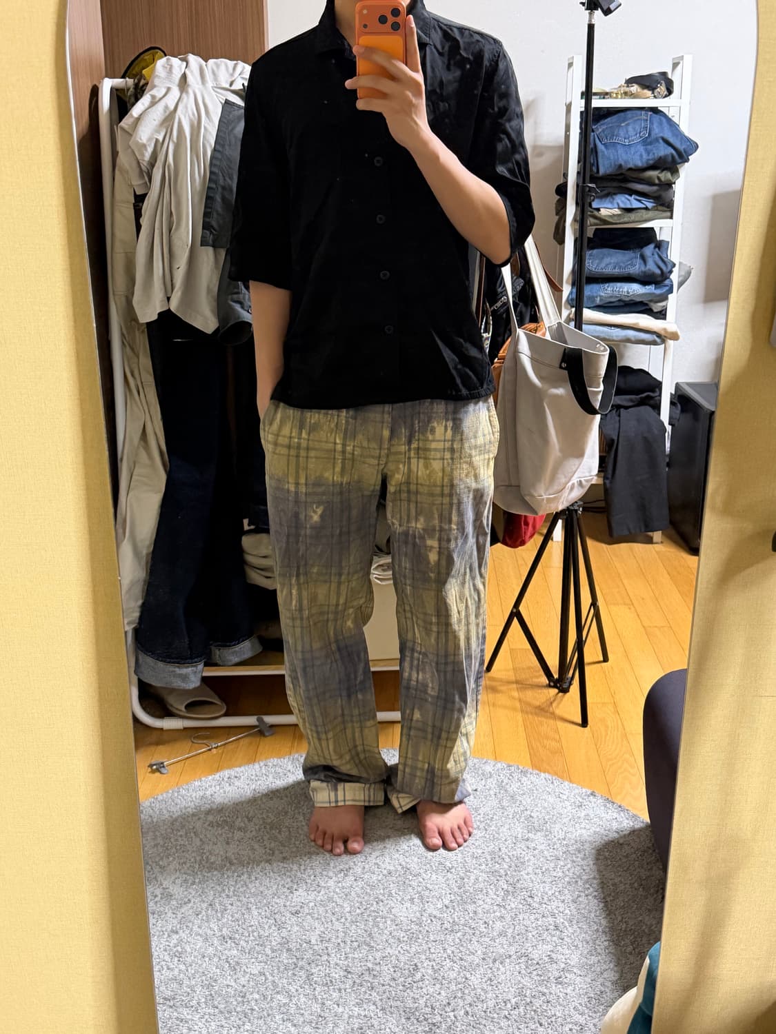 디젤 55dsl 타이다이 체크 팬츠 상품이미지2