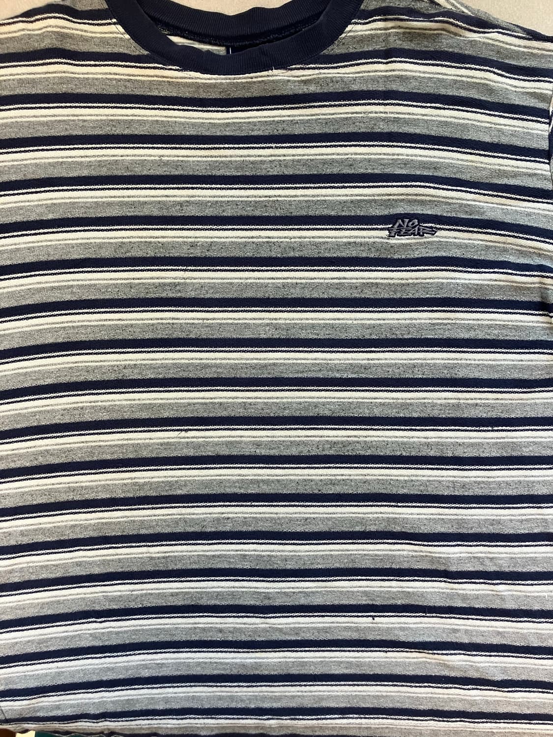 90s No fear stripe T shirts 상품이미지3