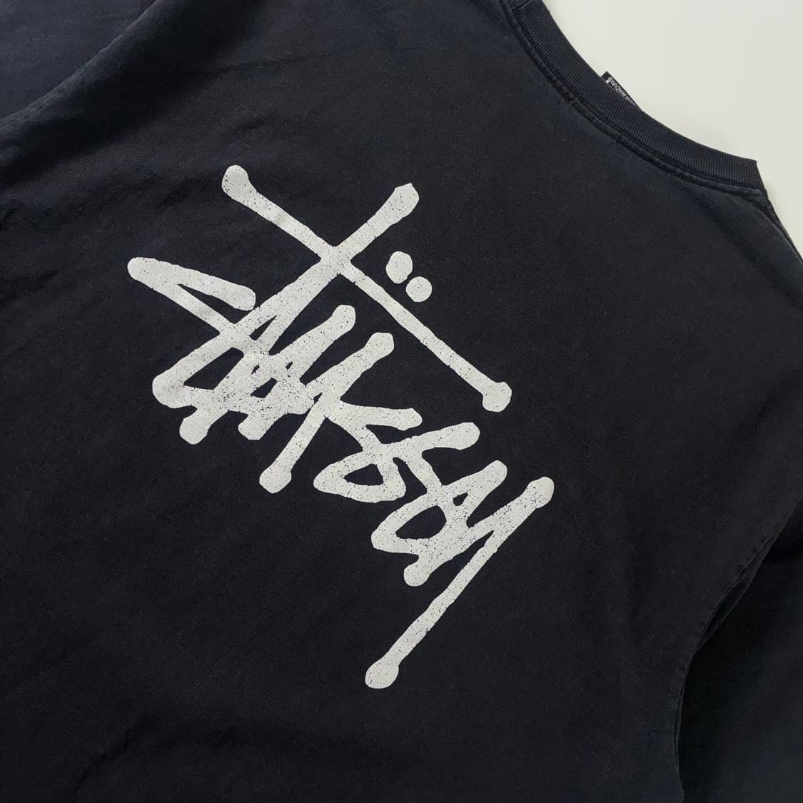 Stussy  스투시 베이직 블랙 반팔티셔츠  상품이미지5