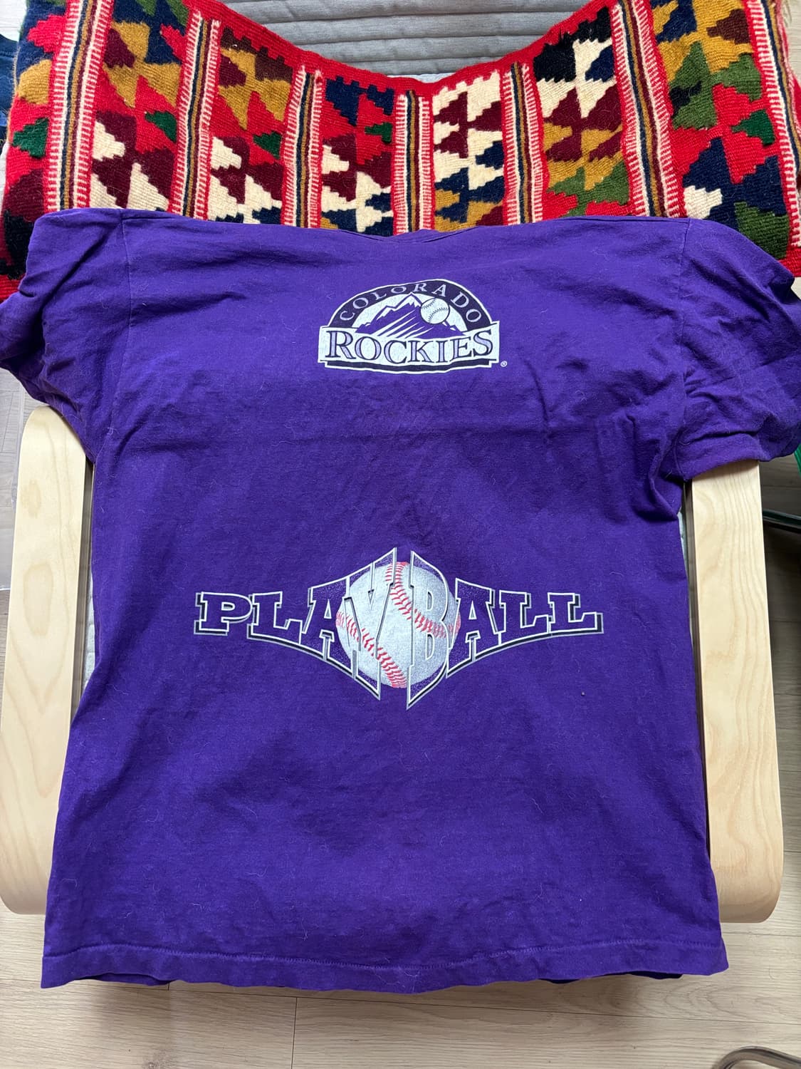 콜로라도 로키스 빈티지 티셔츠 퍼플 상품이미지2