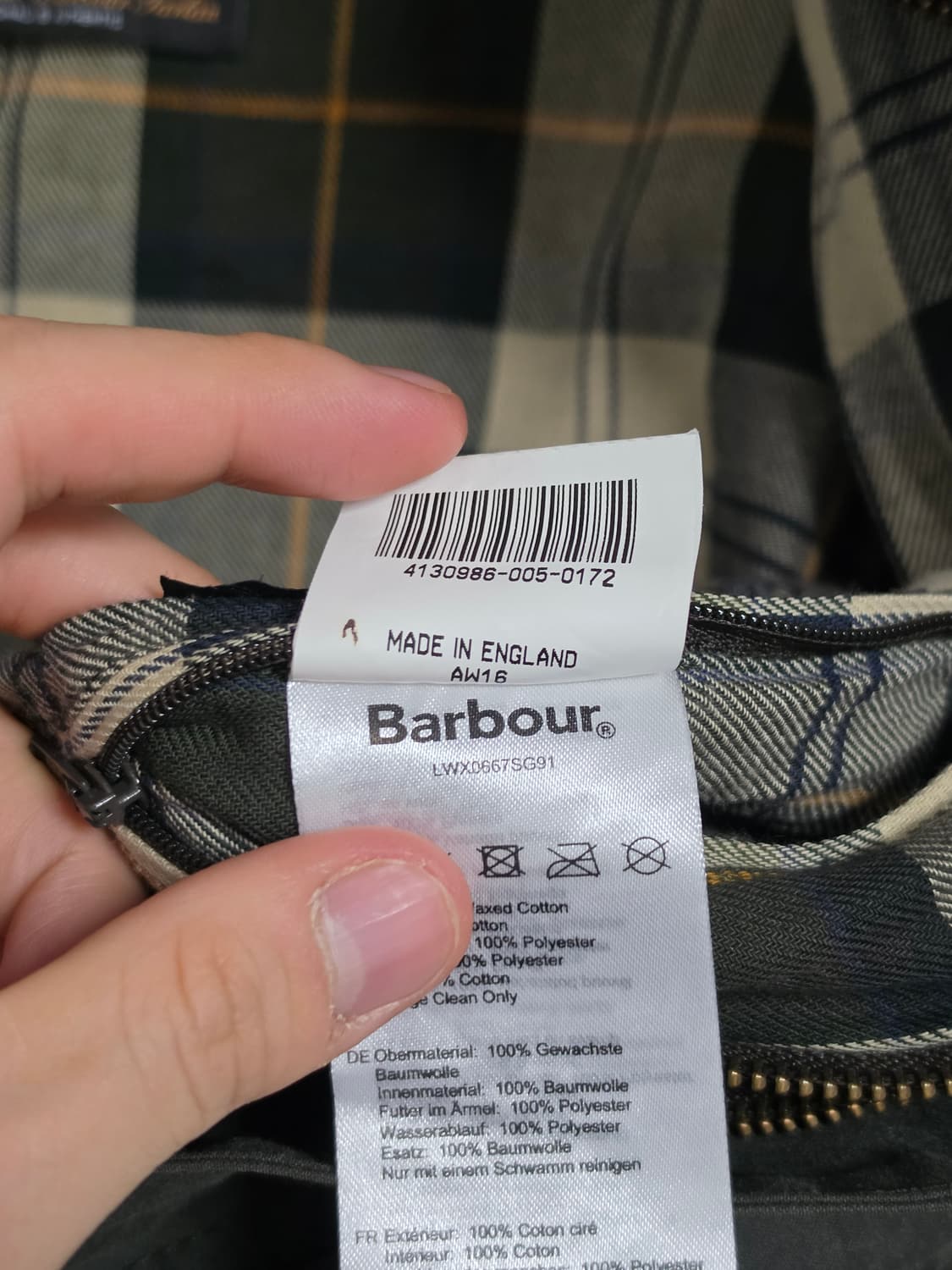 바버 비드넬 왁스 자켓 10 상품이미지6