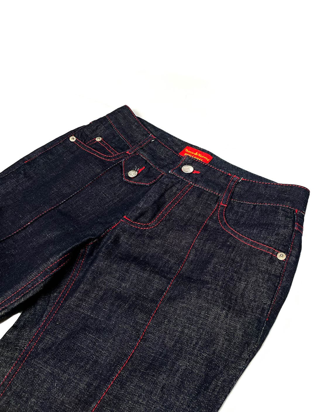 Vivienne Westwood 레드 스티치 카프리 팬츠 상품이미지3