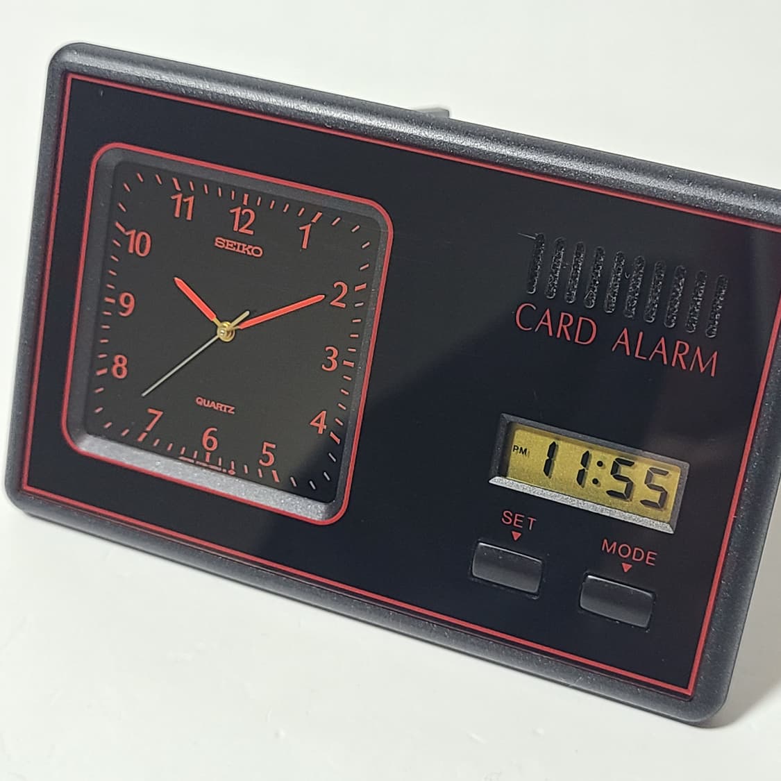 세이코 쇼와 빈티지 탁상 카드형 시계 포켓 알람 상품이미지3