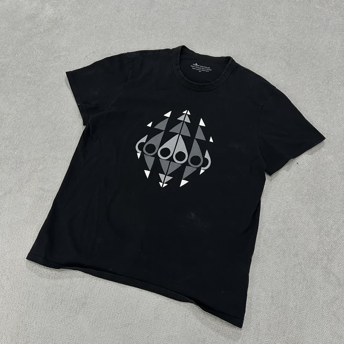 무스너클 로고 블랙 반팔 티셔츠 S 상품이미지1