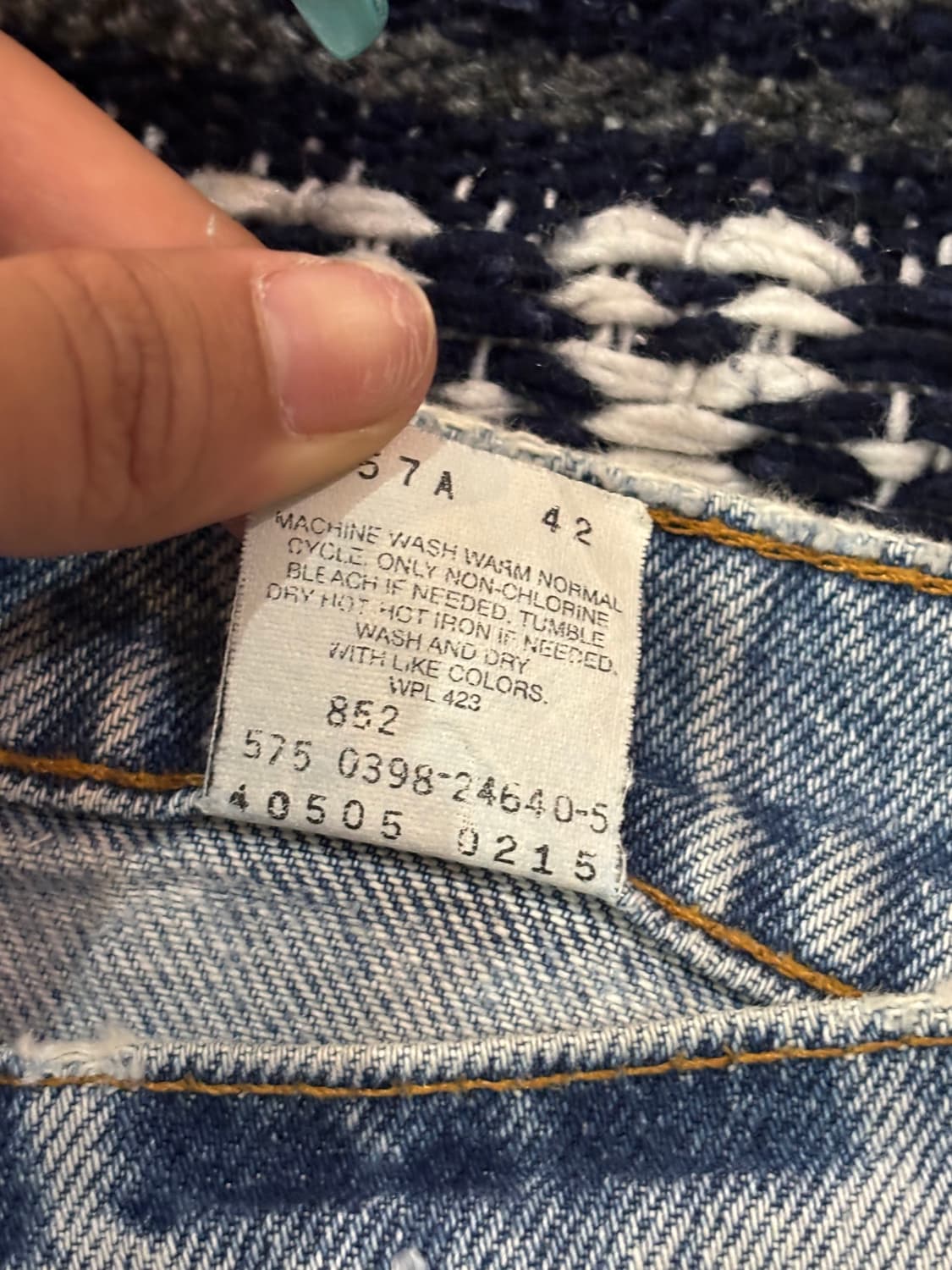 90‘s MADE IN USA 🇺🇸리바이스 505 레귤러핏 오렌지탭 상품이미지7
