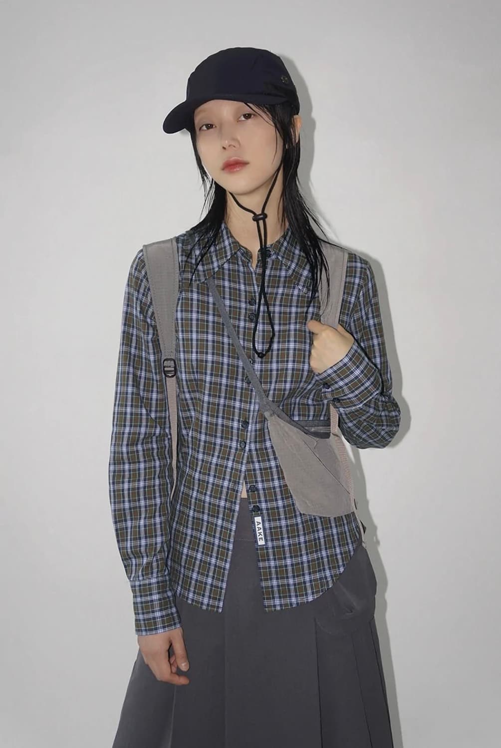 HIDDEN LABEL SLIM-FIT SH (CHECK!) 상품이미지3