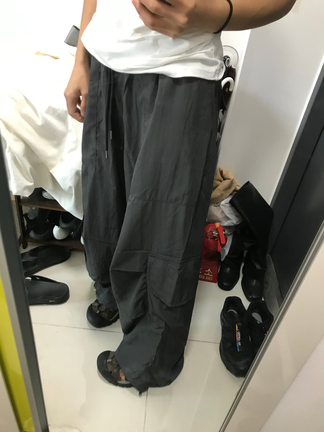 빈티지 오버핏 파라슈트 투웨이PT 상품이미지7