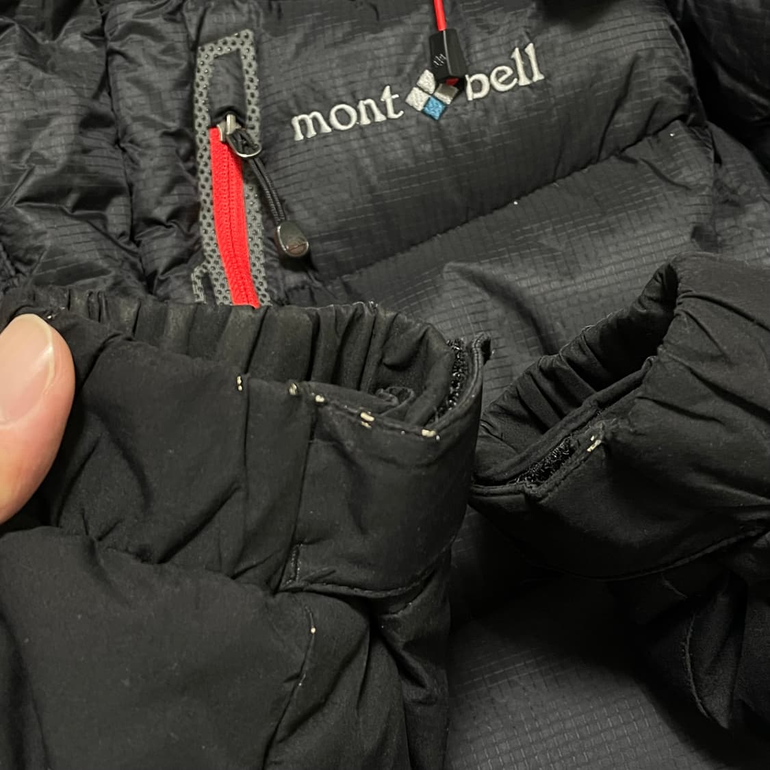 [L] 몽벨 빈티지 블랙 구스다운 패딩 자켓 상품이미지3