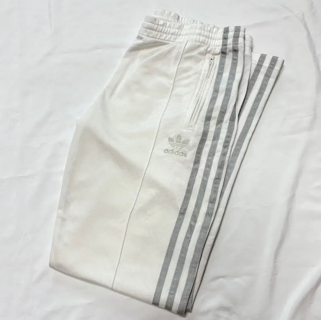 아디다스 화이트/실버 츄리닝 팬츠 상품이미지1
