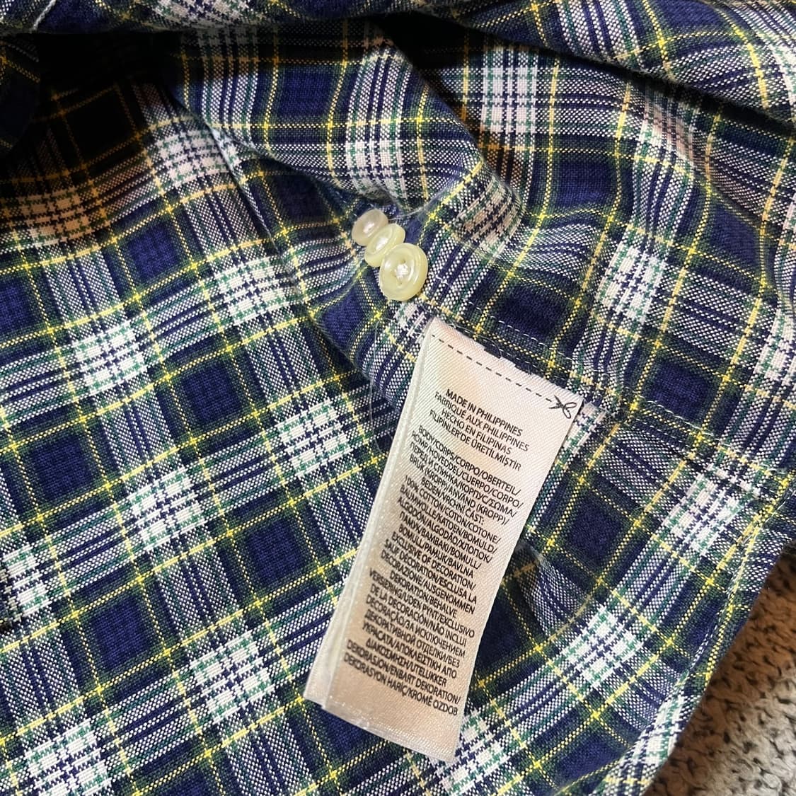 폴로 랄프 로렌 깅엄체크 셔츠 상품이미지5