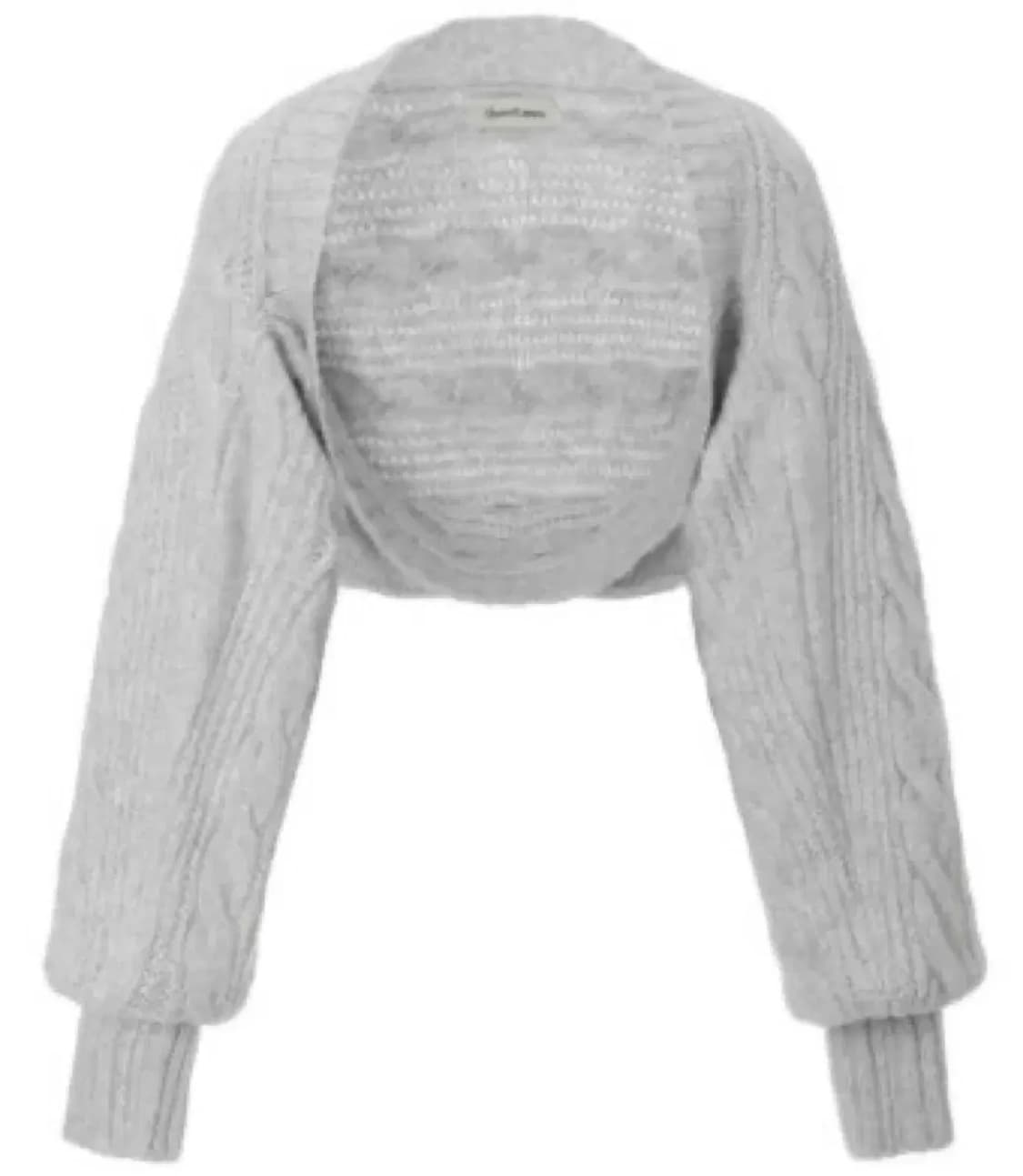 쓰리타임즈 버니 볼레로 라이트 그레이 상품이미지1