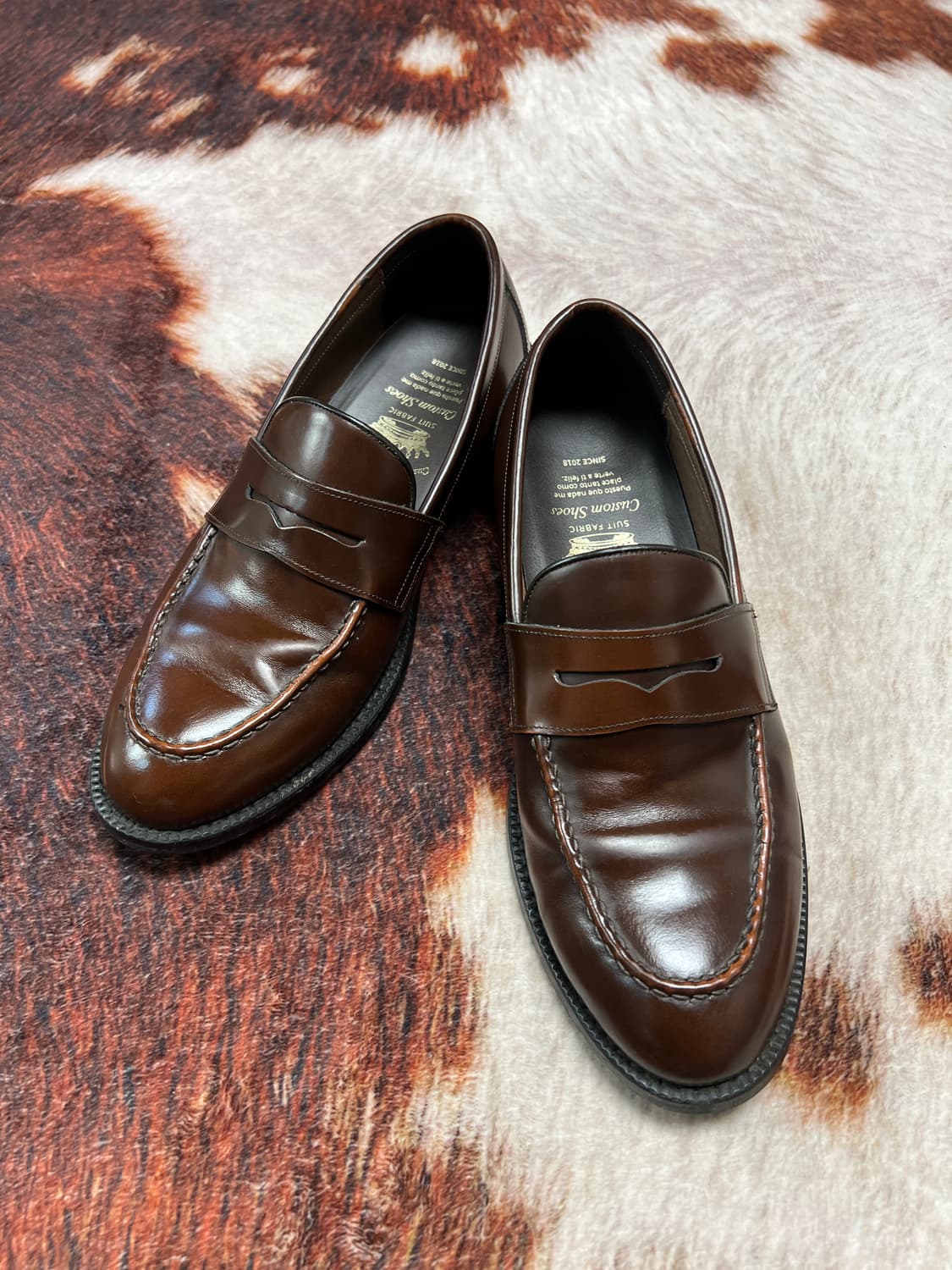 [260] 커스텀 수제화 브라운 페니 로퍼 상품이미지1