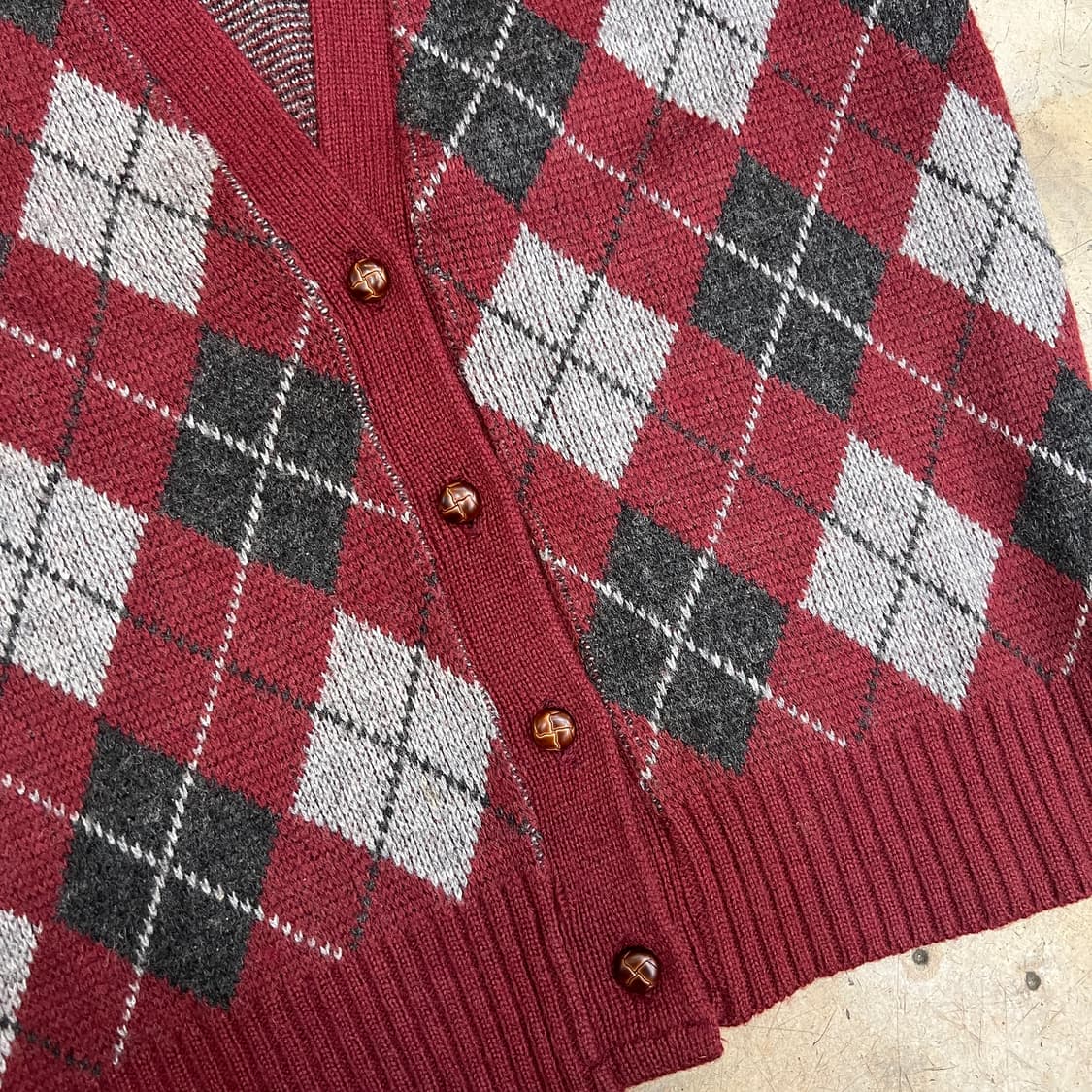 빈티지 아가일 베스트 상품이미지3