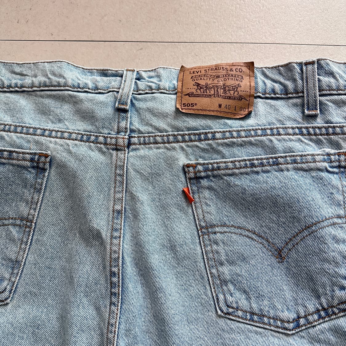 90s 리바이스 made in usa 505  데님 반바지 W40 상품이미지6