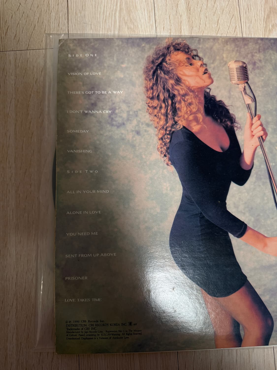 머라이어 캐리 1집 데뷔 앨범 LP 상품이미지2