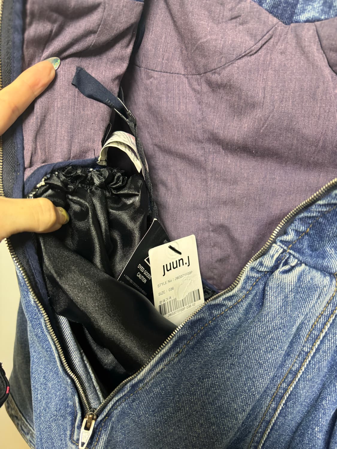 JUUN.J 준지 데님 코르셋 뷔스티에 상품이미지5