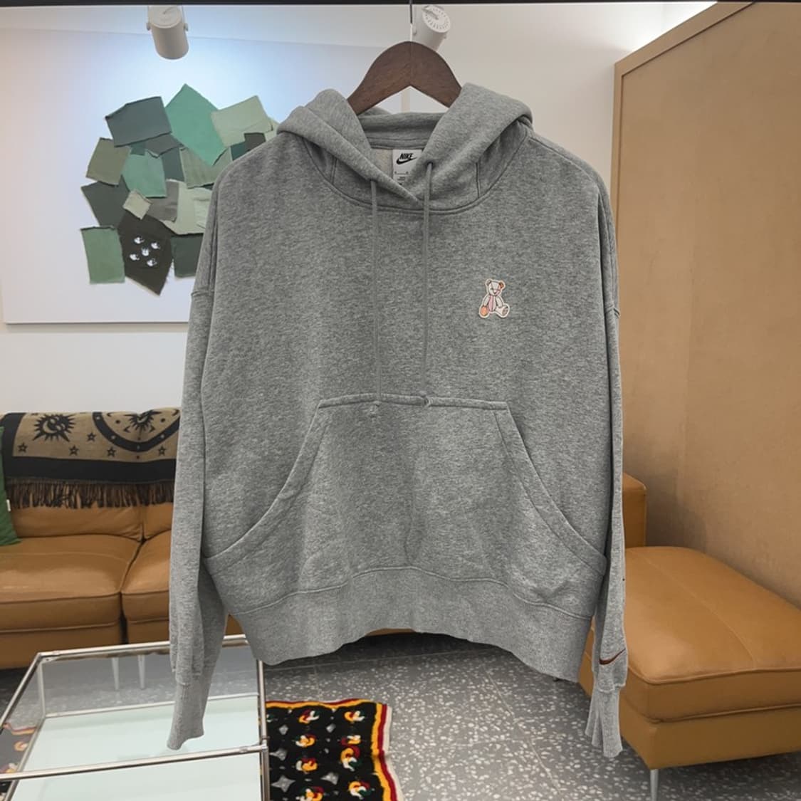 나이키 베어 패치 풀오버 기모 후드티 M C06477 상품이미지3