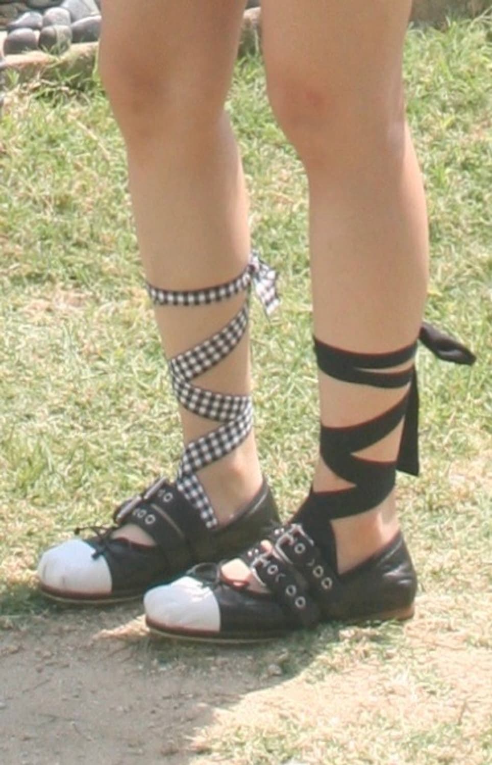 미우미우 더블 스트랩 발레리나 플랫 36 상품이미지4