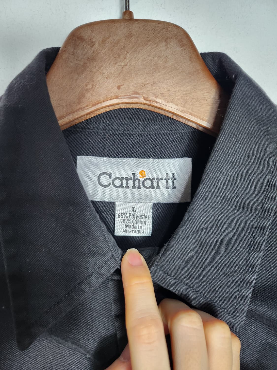 칼하트 블랙 워크셔츠 상품이미지4