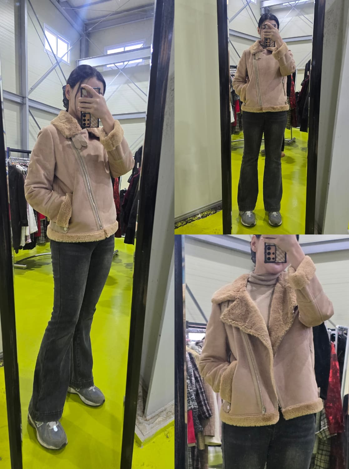 Roem 뽀글이 무스탕 아이보리 상품이미지2