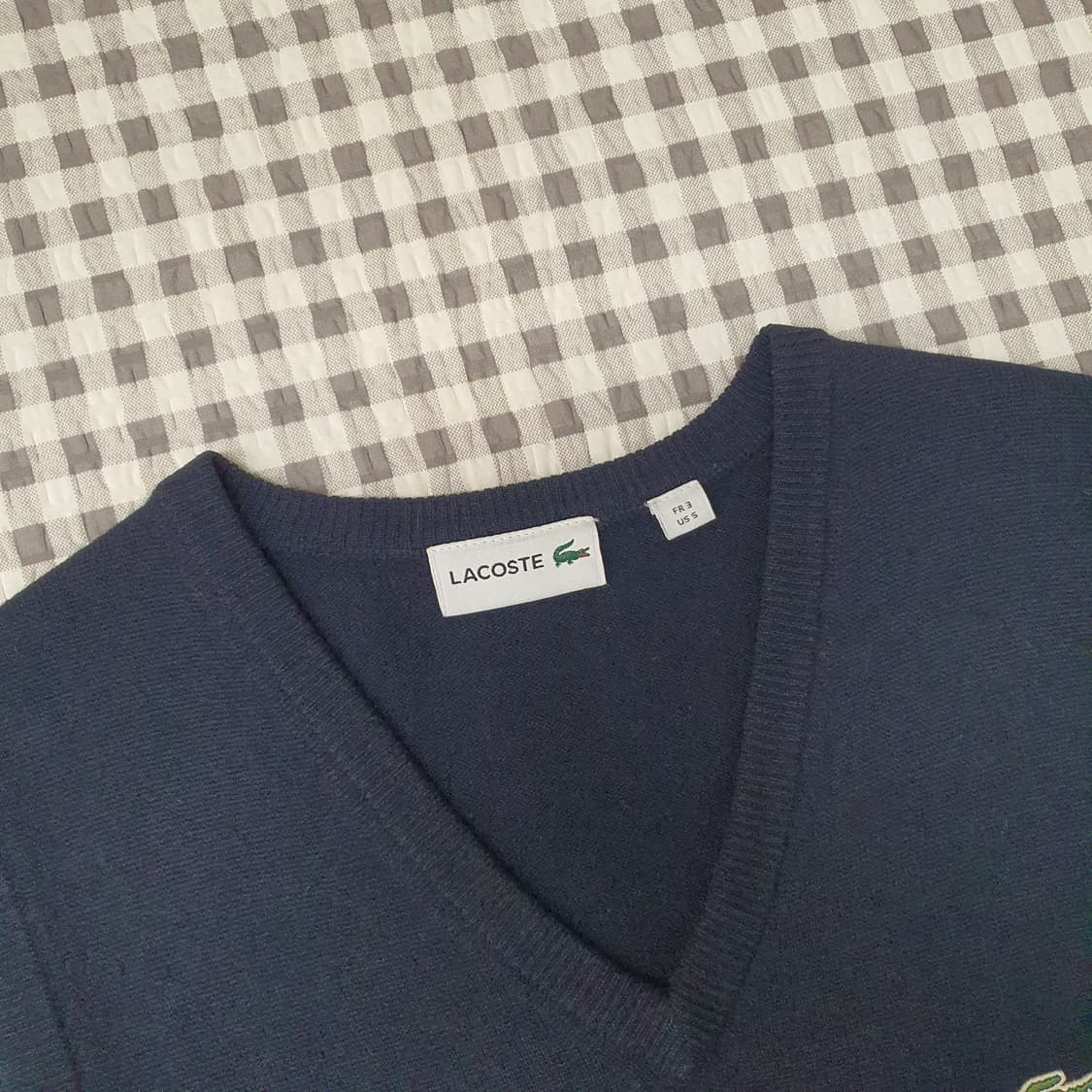 라코스테 울100 베스트 니트 조끼 남자95 상품이미지2