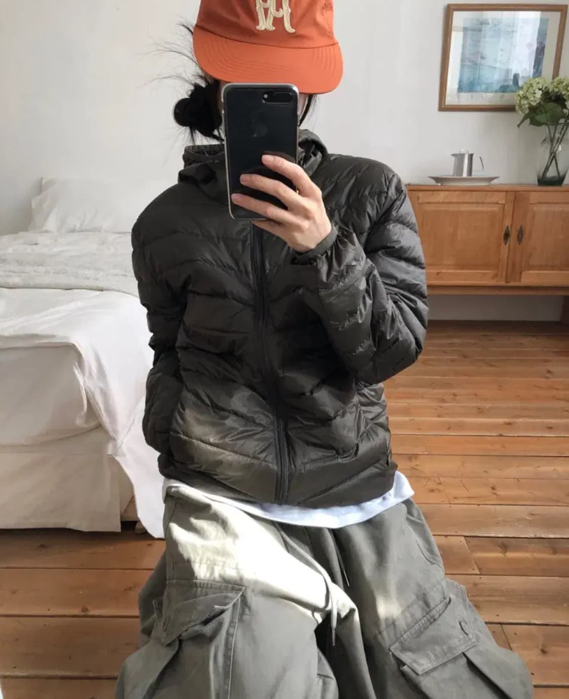 릿킴 경량패딩 카키브라운 LIGHTWEIGHT PADDED  상품이미지1