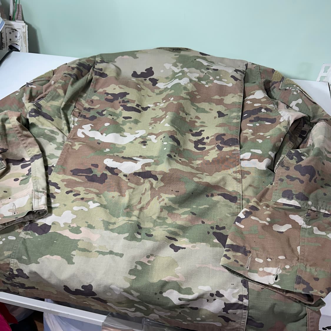 M-L US ARMY 유틸리티 밀리터리 OG 야상셔츠 자켓 상품이미지7