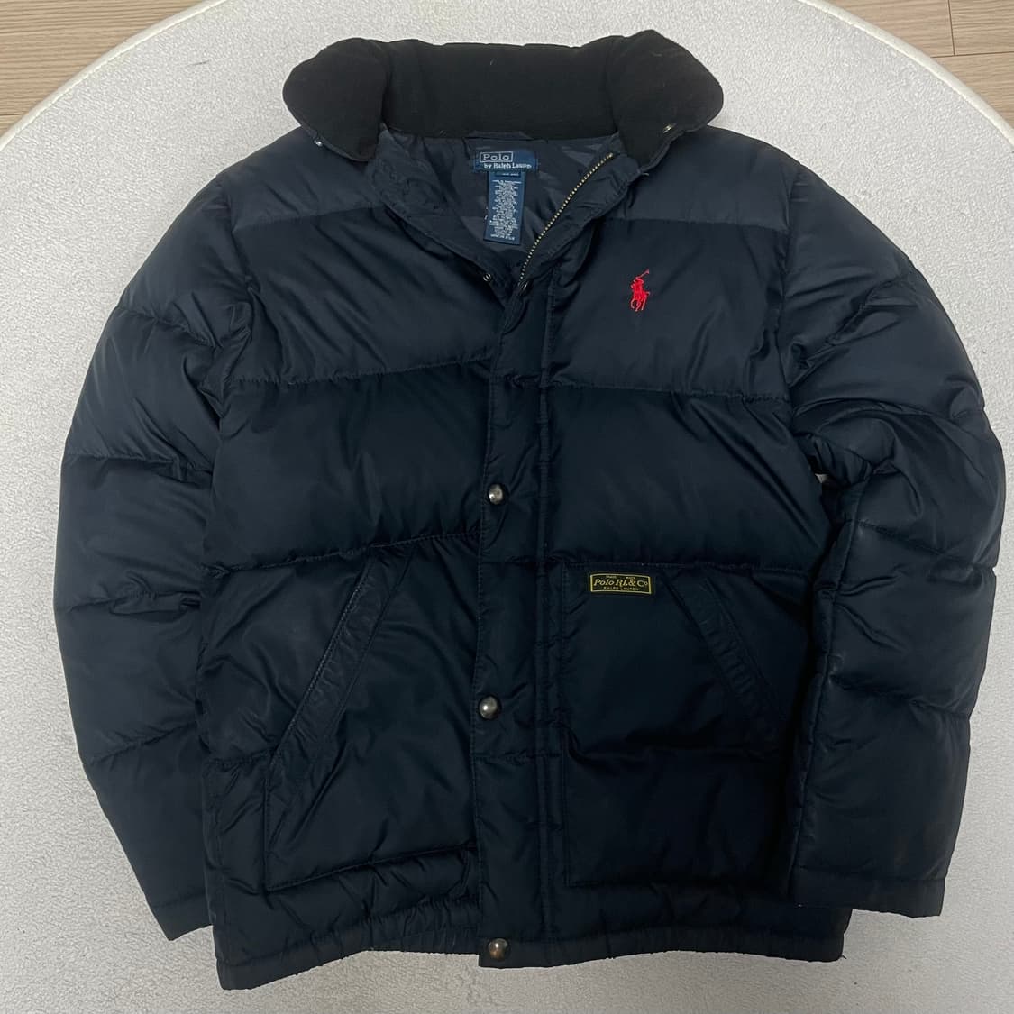폴로 랄프로렌 블랙 숏 패딩 상품이미지2