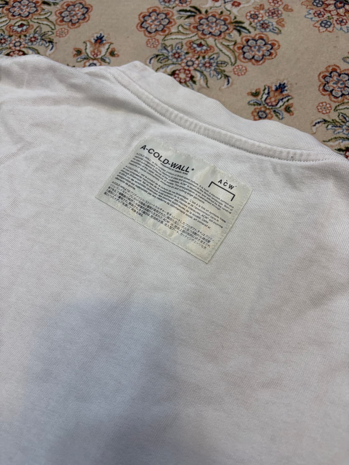 ACW 어콜드월 20ss 블루프린트 반팔 티셔츠 상품이미지3