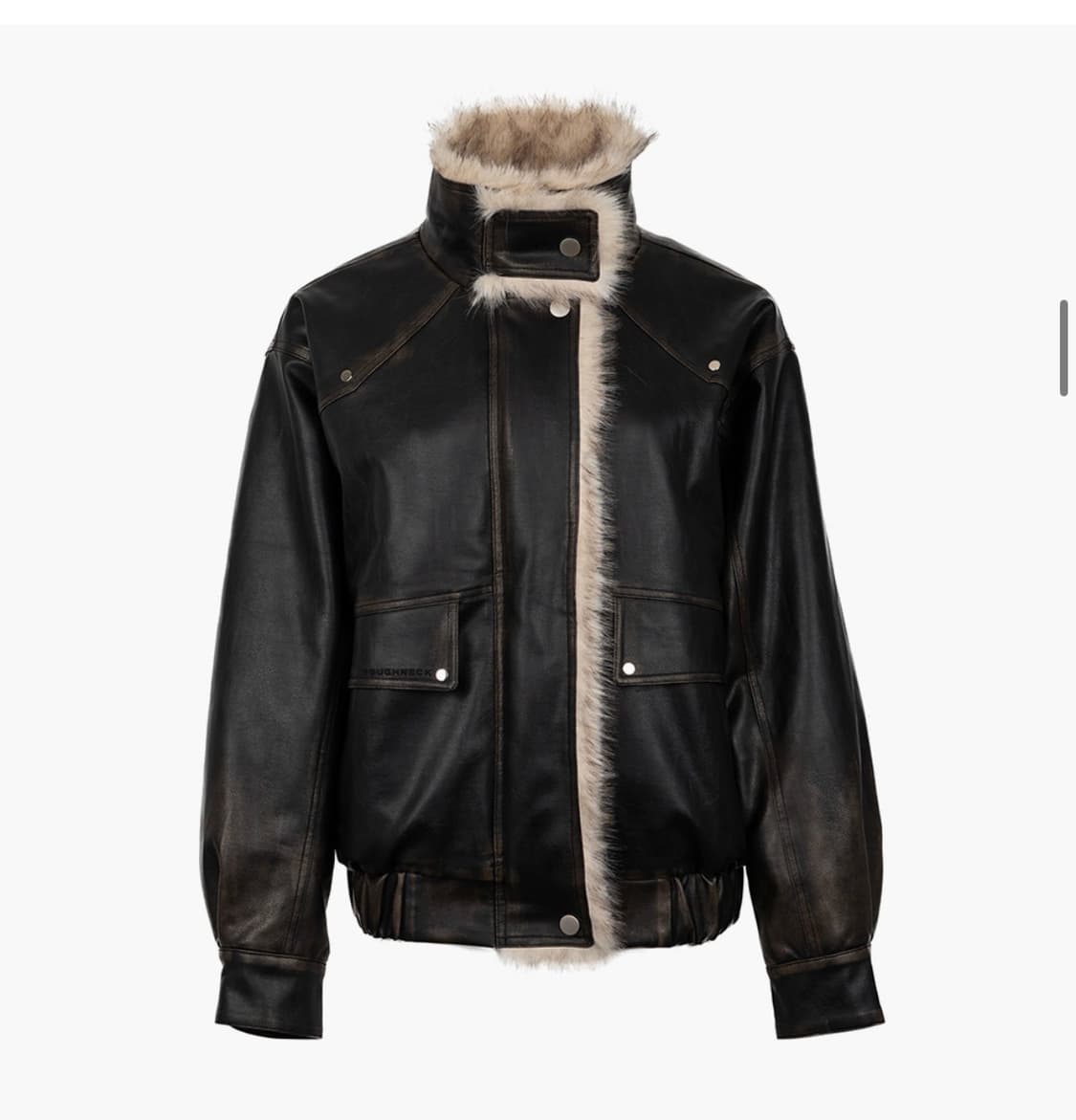 러프넥 무스탕 상품이미지1