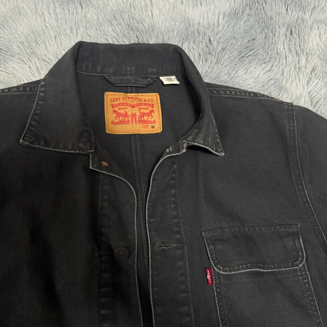 리바이스 흑청 워크자켓 M사이즈  상품이미지2