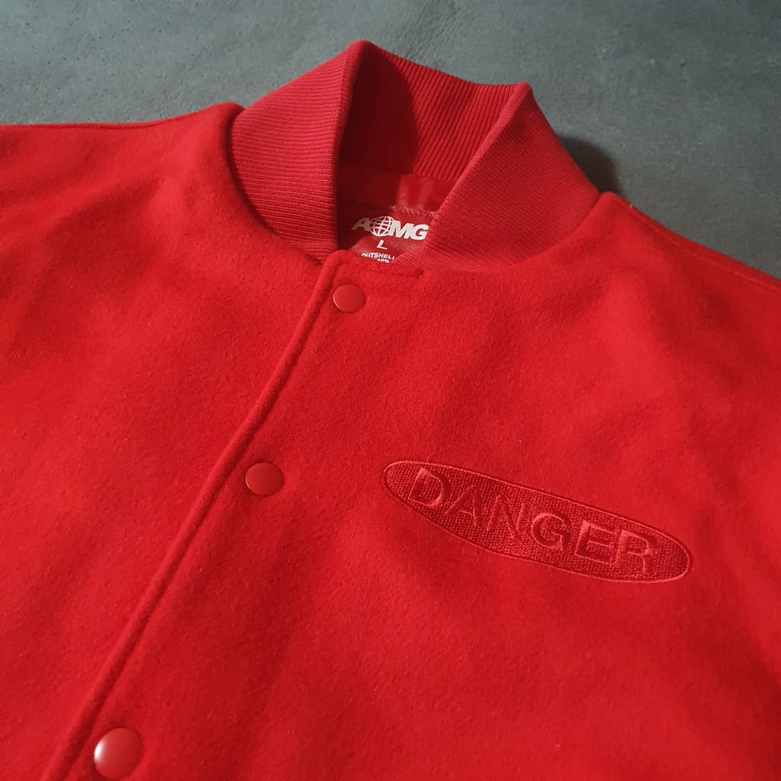 사이먼도미닉 화기엄금 레더 울 바시티 자켓 L 110 상품이미지6