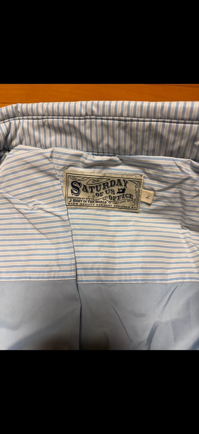 STU 스트라이프 패딩 다운 셔츠 상품이미지3