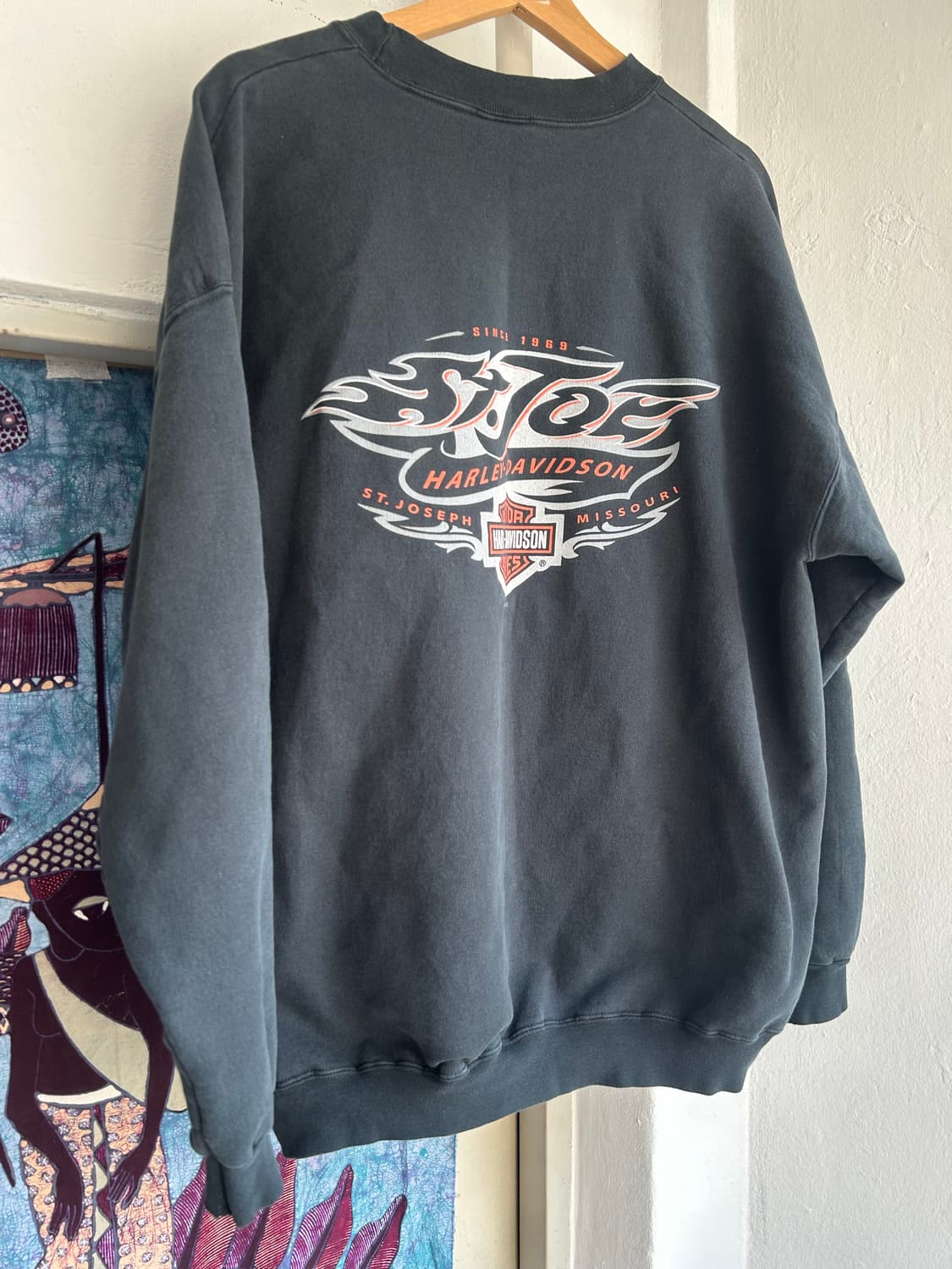 빈티지 할리데이비슨 실드로고 스웻셔츠 상품이미지5