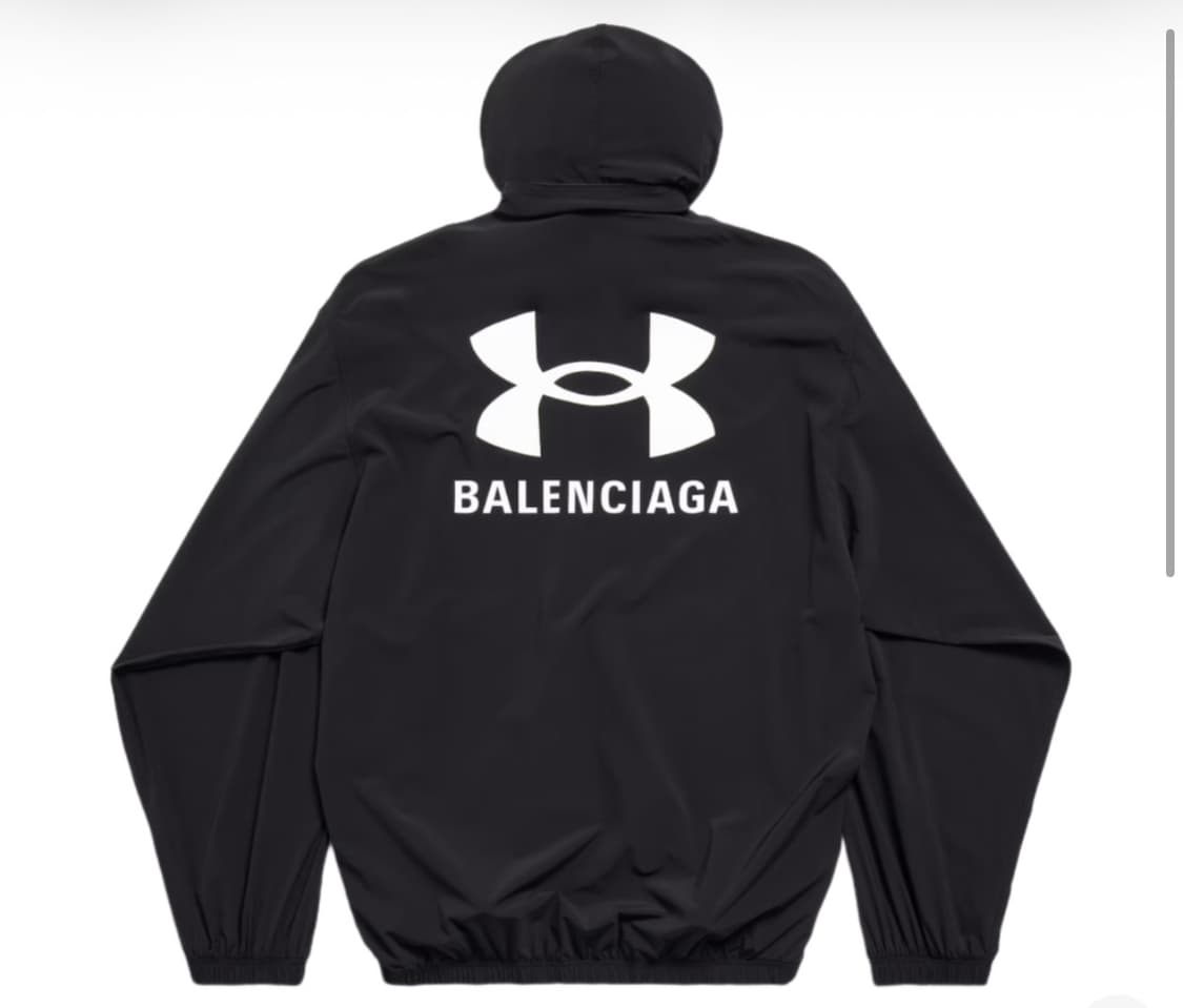 [S] 발렌시아가 x 언더아머 윈드브레이커 블랙 상품이미지1