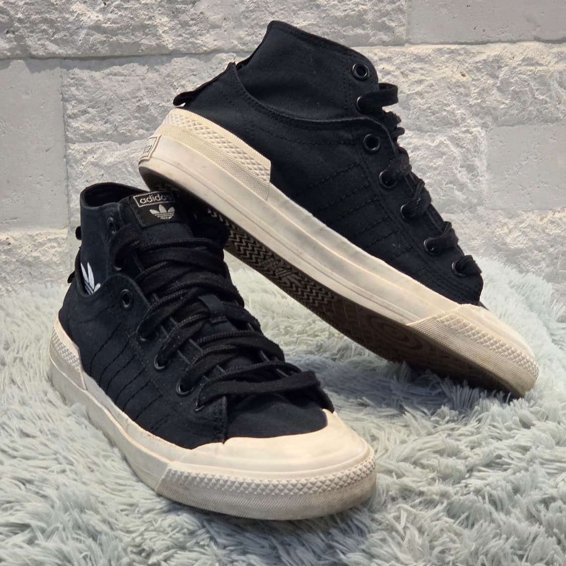 2a-12:아디다스 오리지널스 니짜 더블레이어 하이 블랙(240mm) 상품이미지5