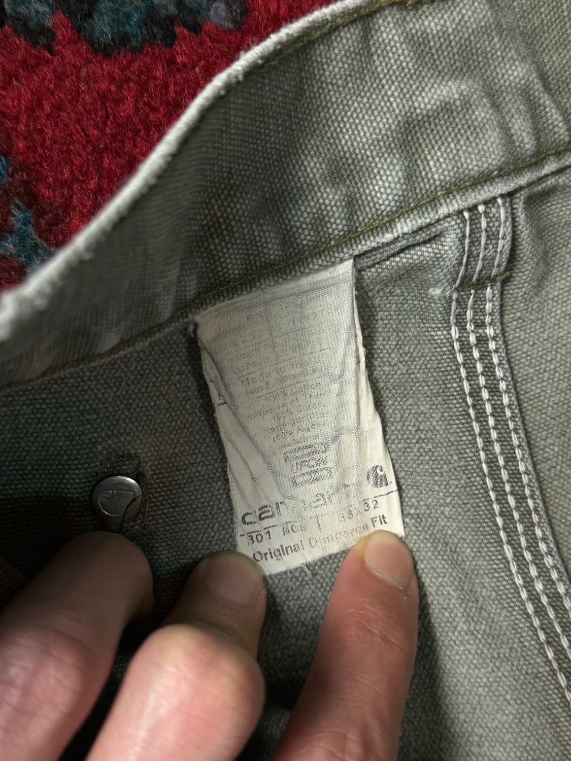 OG 칼하트 더블니 모스그린 칼하트 B01 MOS 썩블니 상품이미지9