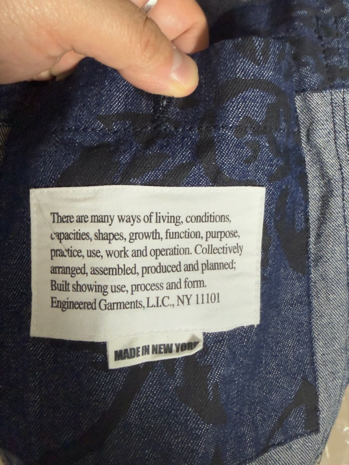 엔지니어드 가먼츠 베드포드: 플로랄 데님 / S 상품이미지4