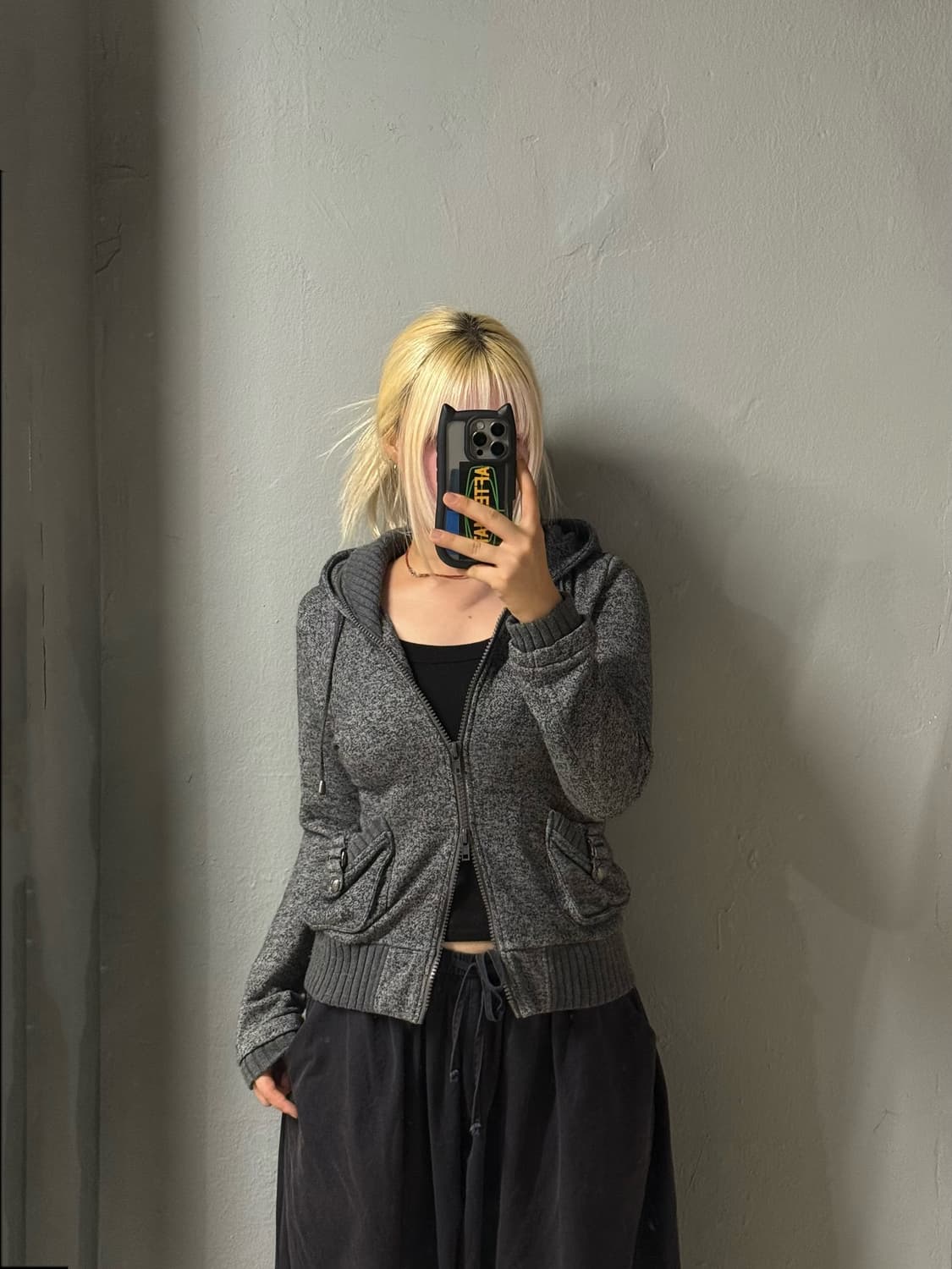 2-way pocket high-neck hood zip-up 상품이미지1