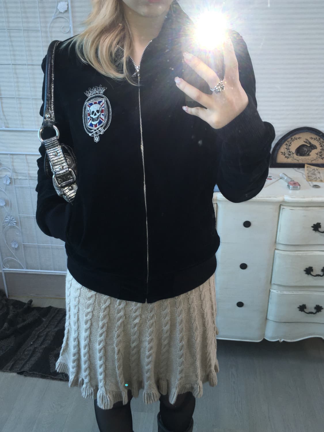 빈티지 히스테릭글래머 바이커 블루종 y2k 스트릿 갸루 펑키 일본빈티지 상품이미지5