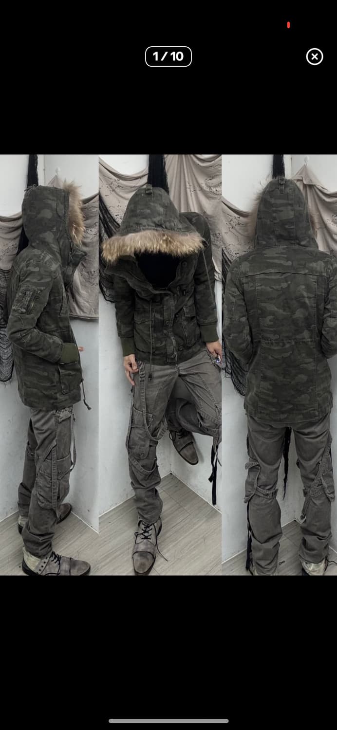 빈티지 카모 파카 상품이미지1